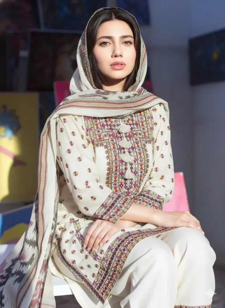 Pure Reyon with heavy embroidery