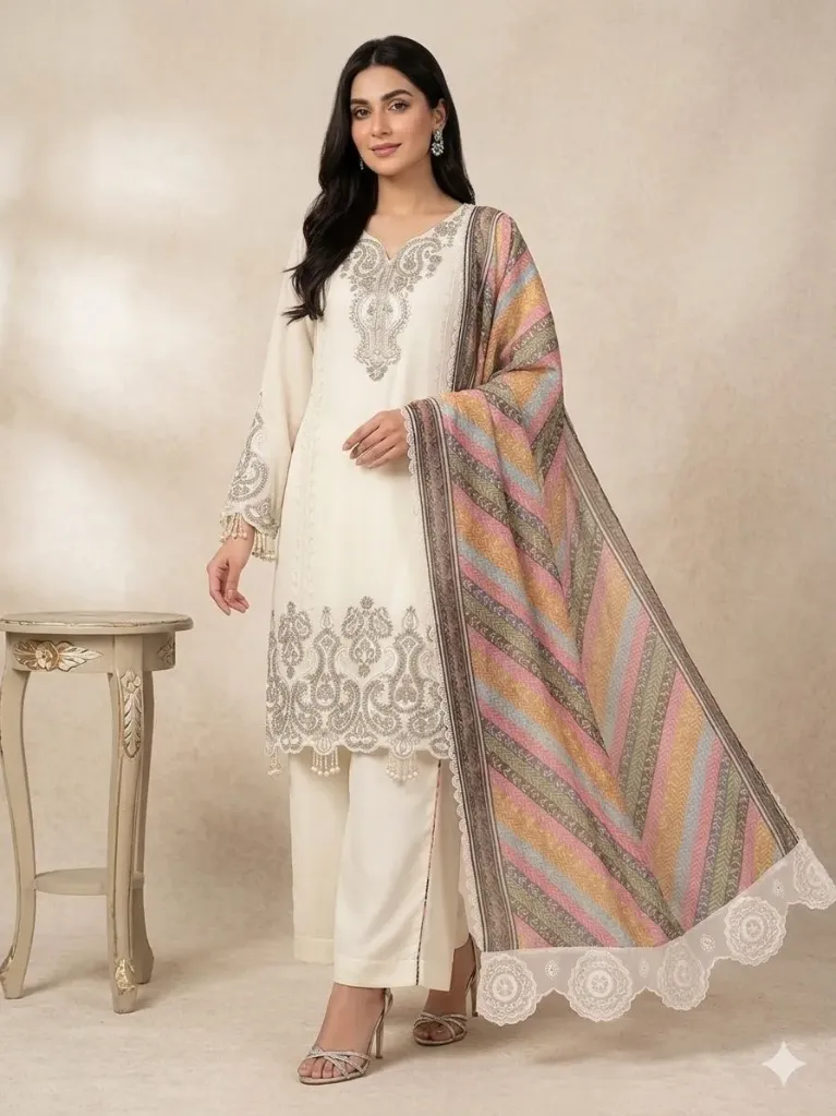 _✨ THIS WEDDING SEASON WEAR OUR BEAUTIFUL SEQUENCE EMBROIDERED TOP , PLAZZO WITH DUPATTA