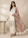 _✨ THIS WEDDING SEASON WEAR OUR BEAUTIFUL SEQUENCE EMBROIDERED TOP , PLAZZO WITH DUPATTA
